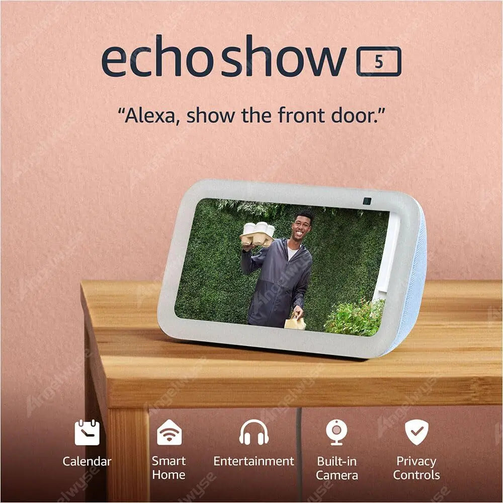 Original Echo Show 5 3nd Gen Smart Mini Wifi Alexa Voice Assistant Home Smart Display Speaker With 2x The Bass and Clearer Sound
