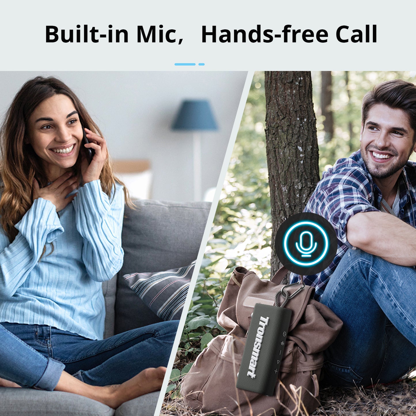 Tronsmart Trip Bluetooth 5.3 Speaker Dual-Driver Portable Speaker with IPX7 Waterproof, True Wireless Stereo for Outdoor speaker