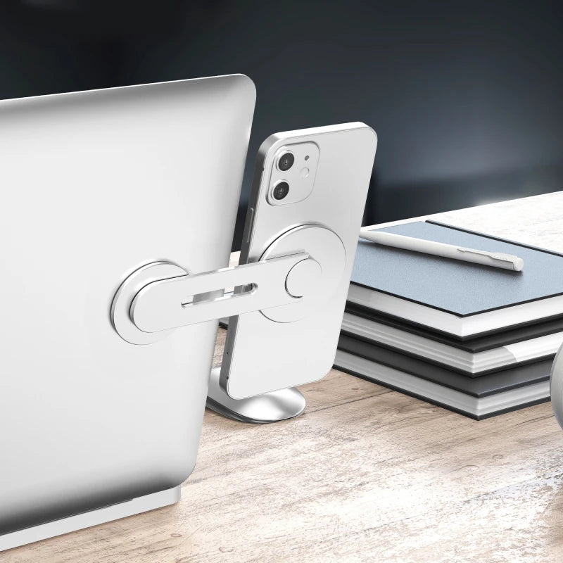 Magnetic Phone Holder For IPhone 13/14 for magsafe Metal Laptop Phone Stand Monitor Display Side Mount Tablet For IMac Bracket